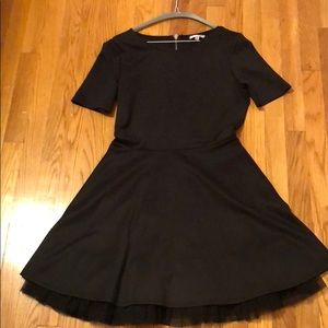 Black Short Sleeved Dress
